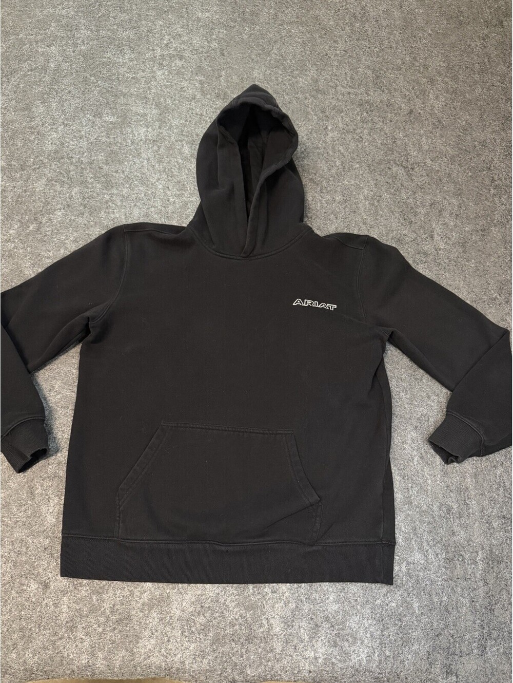 Ariat Boys Black Pullover Hoodie USA Logo Fleece Vietnam
